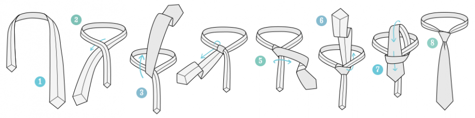 วิธีผูกไทแบบ pratt-knot-tying-instructions