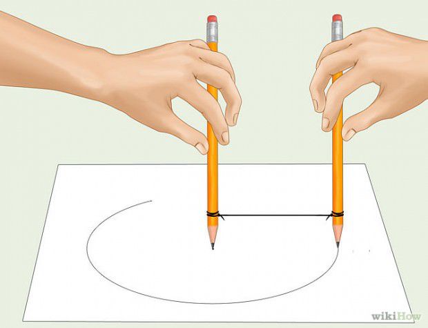 วิธีวาดวงกลมโดยใช้ดินสอ